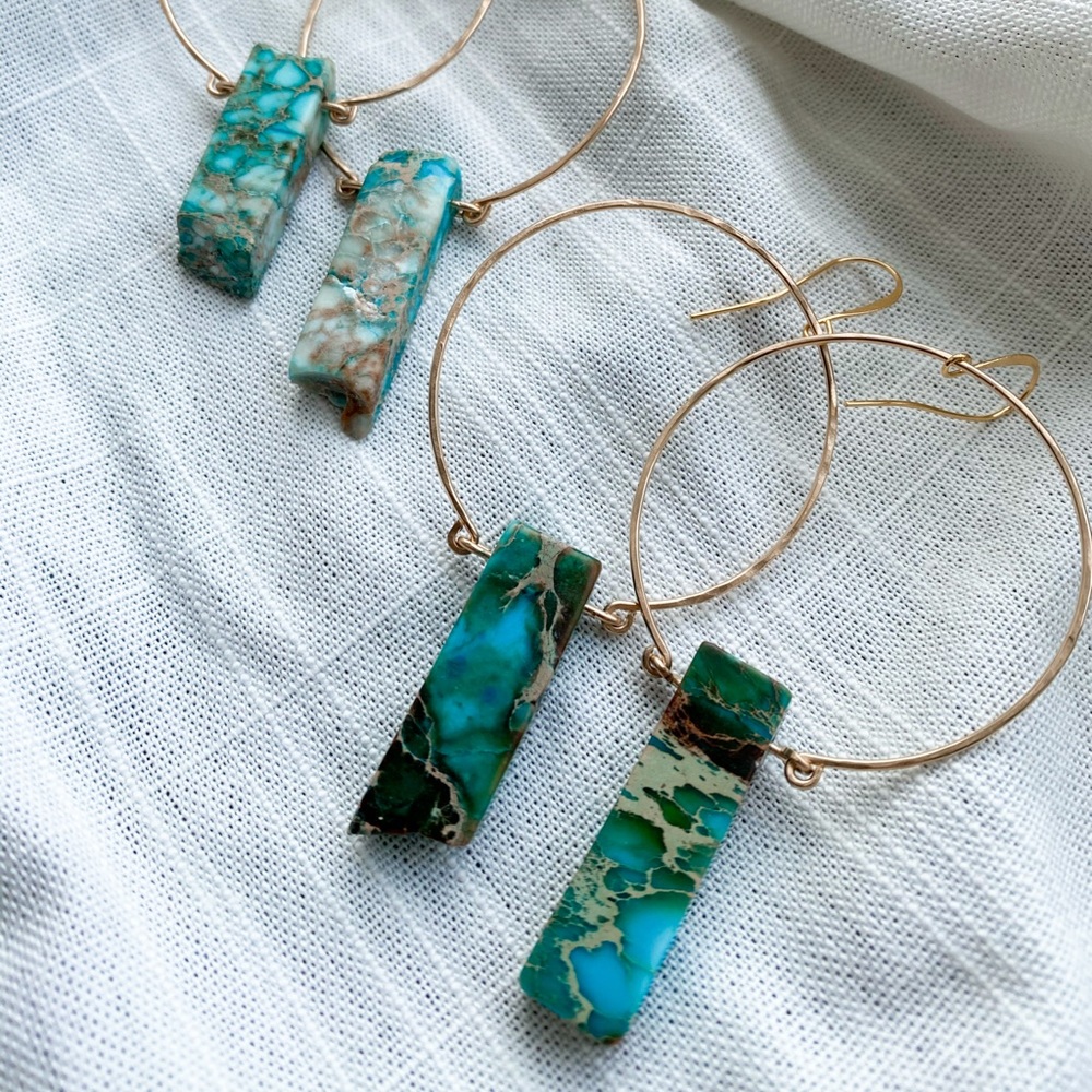 Handmade Jasper earrings